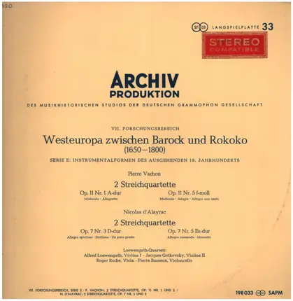 Pierre Vachon - Nicolas d'Alayrac - Westeuropa zwischen Barock und Rokoko