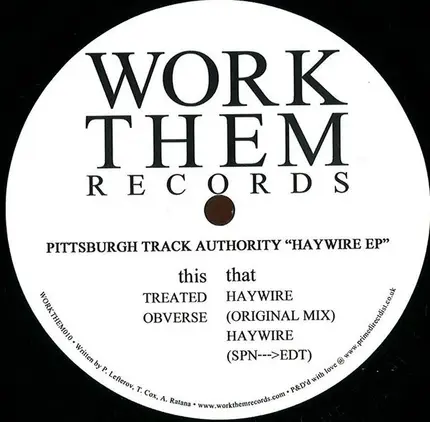 Pittsburgh Track Authority - Haywire Ep