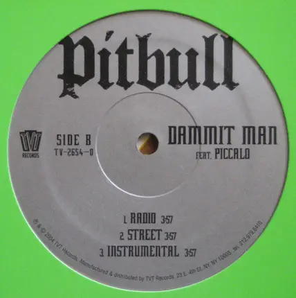 Pitbull - Back Up / Dammit Man