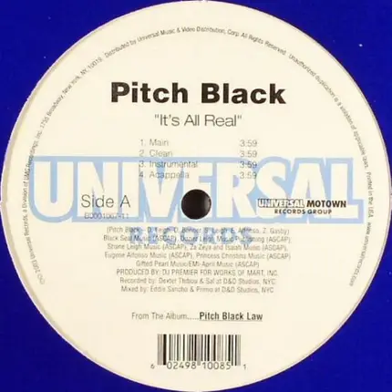 Pitch Black - It's All Real / Shake That