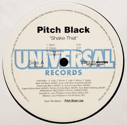 Pitch Black - Shake That / It's All Real