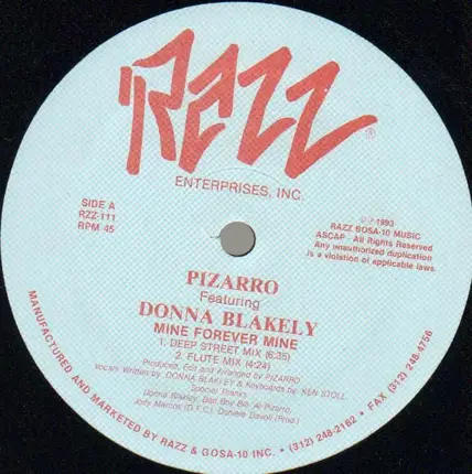 Pizarro Featuring Donna Blakely - Mine Forever Mine