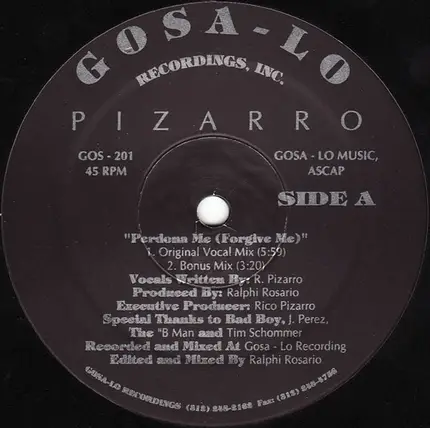 Pizarro - Perdona Me (Forgive Me)
