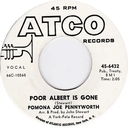 Pomona Joe Pennyworth - Three Week Hero Poor / Albert Is Gone