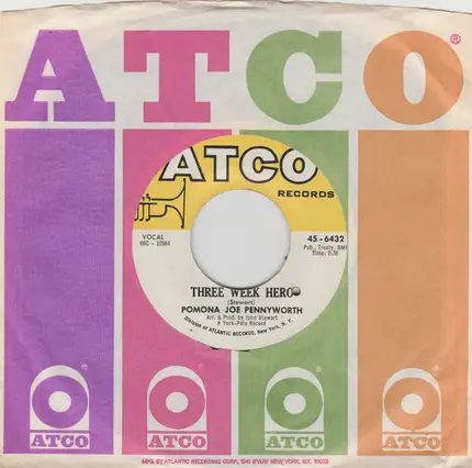 Pomona Joe Pennyworth - Three Week Hero/Poor Albert Is Gone