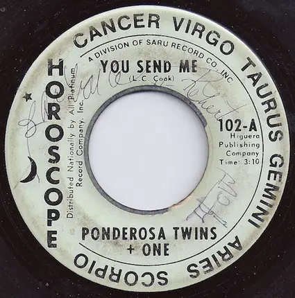 Ponderosa Twins + One - You Send Me / Hey Girl