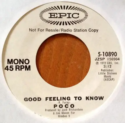 Poco - Good Feeling To Know