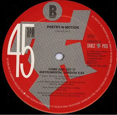Poetry 'N' Motion - Come And Get It