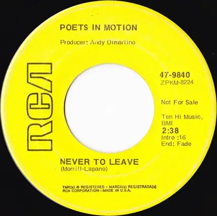 Poets In Motion - I'll Start Over