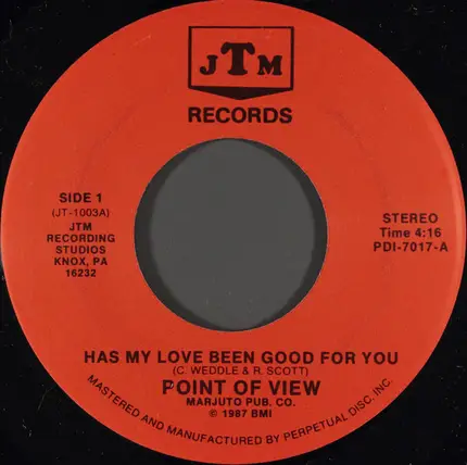 Point Of View - Has My Love Been Good For You