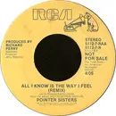 7inch Vinyl Single - Pointer Sisters - All I Know Is The Way I Feel