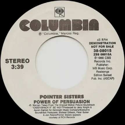 Pointer Sisters - Power Of Persuasion