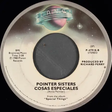 Pointer Sisters - Es Tan Timido / Cosas Especiales