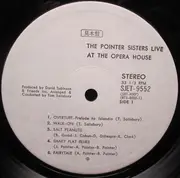 Double LP - Pointer Sisters - The Pointer Sisters Live At The Opera House - Promo, +Obi, Insert