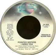 Pointer Sisters - I Need You