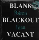 Double LP - Poison Idea - Blank Blackout Vacant - Blue & White Marble Vinlys, Incl. 7'