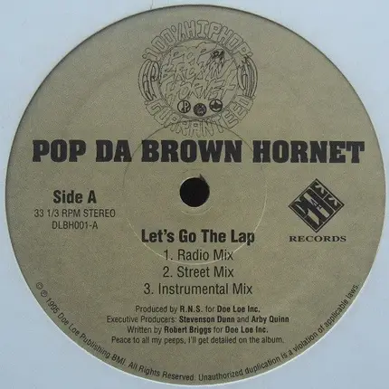 Pop Da Brown Hornet - Let's Go The Lap / Can You Wu-Wu-Wu