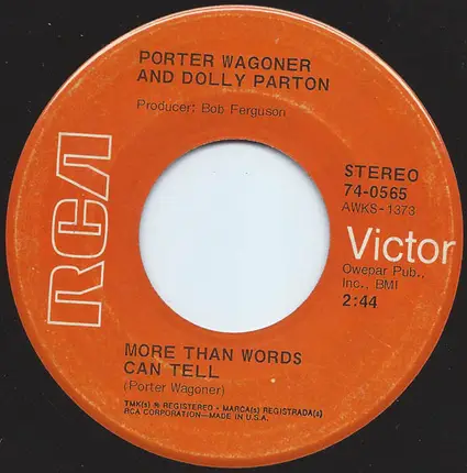 Porter Wagoner And Dolly Parton - Burning The Midnight Oil / More Than Words Can Tell