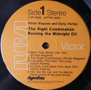 LP - Porter Wagoner And Dolly Parton - The Right Combination Burning The Midnight Oil