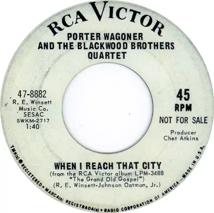 Porter Wagoner / Porter Wagoner And The Blackwood Brothers Quartet - I Dreamed I Saw America On Her Knees