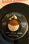 7inch Vinyl Single - Porter Wagoner - Howdy Neighbor, Howdy