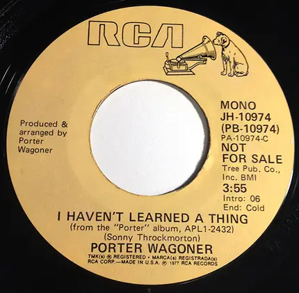Porter Wagoner - I Haven't Learned A Thing