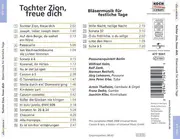 CD - Posaunenquintett Berlin - Tochter Zion, Freue Dich. Bläsermusik Für Festliche Tage