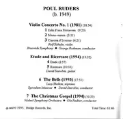 CD - Poul Ruders - The Christmas Gospel - Etude & Ricercare - The Bells - Violin Concerto No. 1