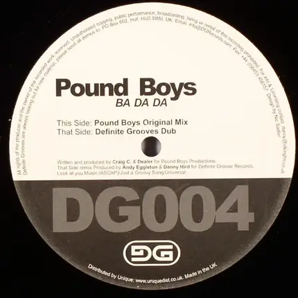 Pound Boys - Ba Da Da