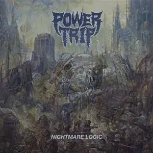 power trip - Nightmare Logic (purple & Red Splatter)