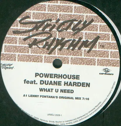 Powerhouse feat. Duane Harden - What U Need