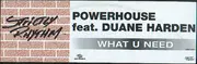 12inch Vinyl Single - Powerhouse feat. Duane Harden - What U Need