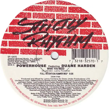 Powerhouse Featuring Duane Harden - What You Need
