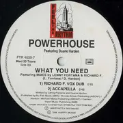 12inch Vinyl Single - Powerhouse - What You Need