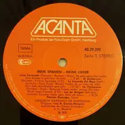 LP - Placido Domingo - Singt Zarzuela-Arien / Mein Spanien · Meine Lieder