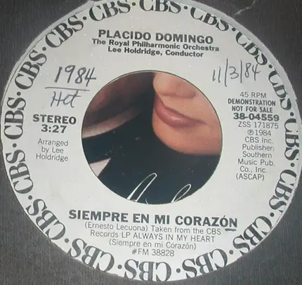 Placido Domingo - Love Came For Me / Siempre En Mi Corazon