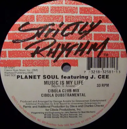 Planet Soul Featuring J. Cee - Music Is My Life