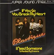 12inch Vinyl Single - Plastique - If You Go You Break My Heart