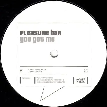 Pleasure Bar - You Got Me