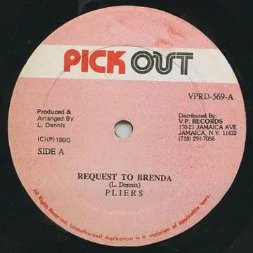 Pliers / Tinga Stewart - Request To Brenda / High Class Sharon