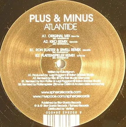 Plus & Minus - Atlantide