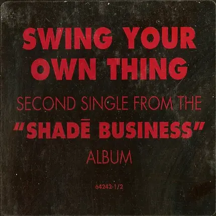 PMD - Swing Your Own Thing / Shadé Business