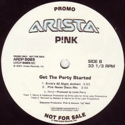 P!nk - Get The Party Started