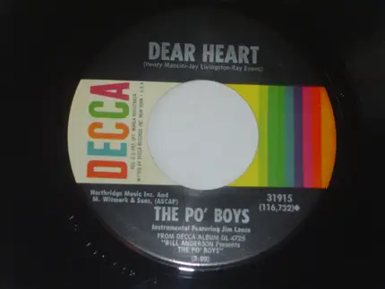Po' Boys - Orange Blossom Special / Dear Heart