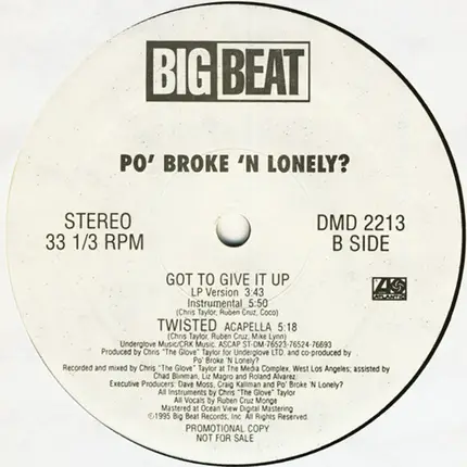 Po' Broke & Lonely - Twisted