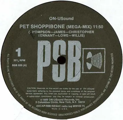 Pet Shop Boys - Pet Shoppibone (Mega-Mix) / Device (Remix Megamix)