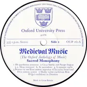 LP - Pro Cantione Antiqua / Edgar Fleet - Medieval Music: Sacred Monophony - Booklet
