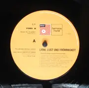 LP - Pro Cantione Antiqua & The Early Music Consort Of London - Liebe, Lust Und Frömmigkeit