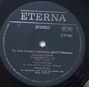 LP - Telemann / Pro Arte Antiqua Lipsiensis - Spielt Telemann
