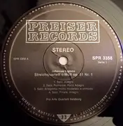 LP - Brahms . Webern . Wolf - Pro-Arte-Quartett Salzburg